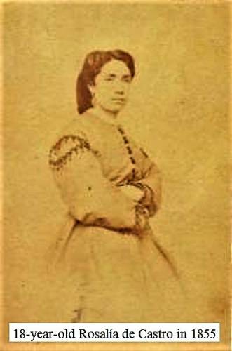 18-year-old Rosalía de Castro in 1855